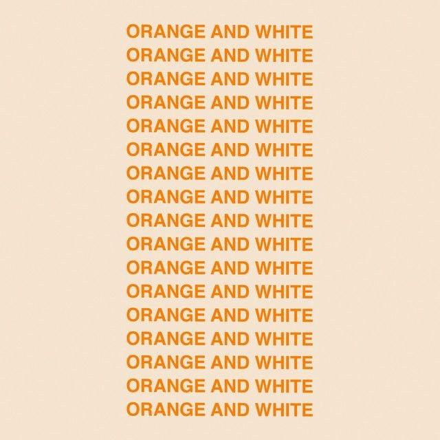 Orange And White