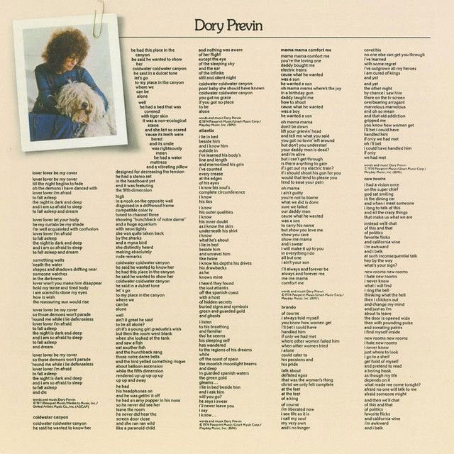 Dory Previn profile