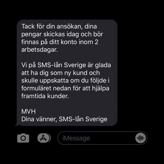 Låna SMS